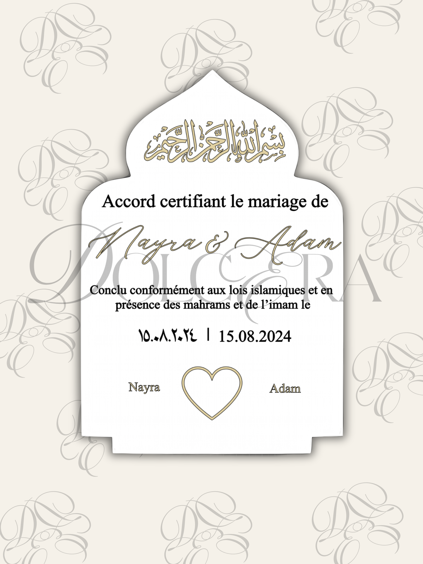 Prévisualisation Arche mâdinah- Certificat de mariage